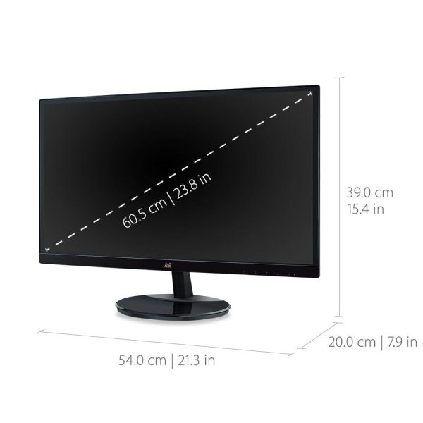 ViewSonic 24  IPS 1080p Frameless LED Monitor - Certified Refurbished For Cheap