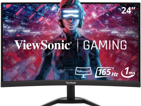 ViewSonic 24  165Hz Curved Gaming Monitor - Certified Refurbished Online Sale