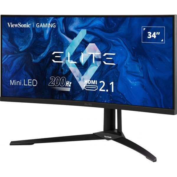 ViewSonic Elite 34  1440p 200Hz, Mini LED, USB CCurved Gaming Monitor - Certified Refurbished Online Hot Sale