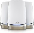 Netgear RBKE963 Orbi 960 Series AXE11000 Quad-Band Mesh Wi-Fi 6E System 3-pack White - Certified Refurbished Online